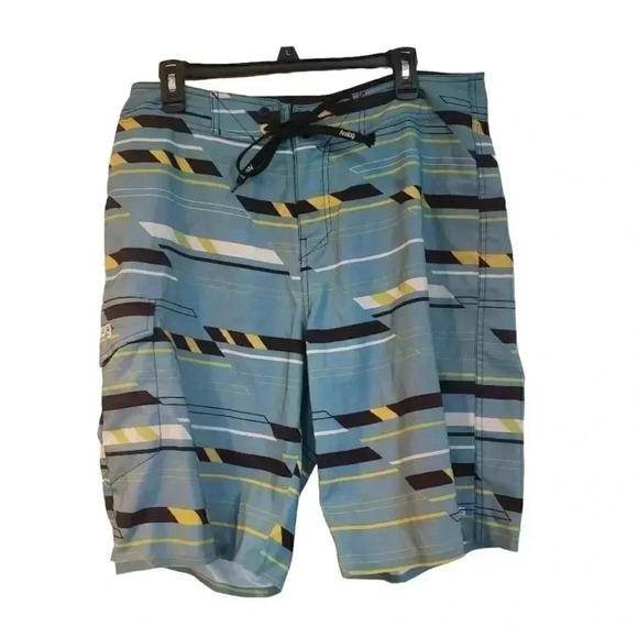 Analog Board Shorts Size 34 Men's Blue Swim Trunks - Picture 1 of 7